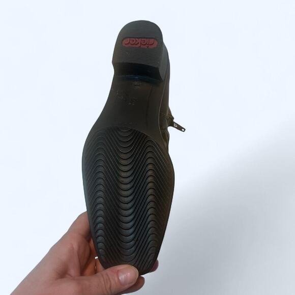 Black vintage Rieker leather ankle Boots size 7 - Picture 3 of 5